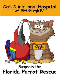 Cat Clinic of Pittsburg, PA supports Florida Parrot Rescue